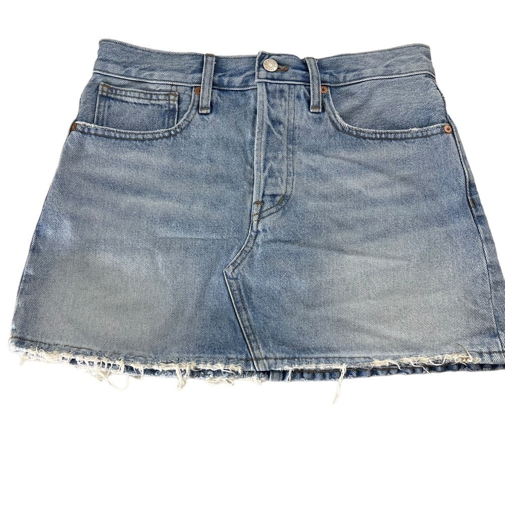 Madewell Denim Mini Skirt Northdale Wash Size 24
